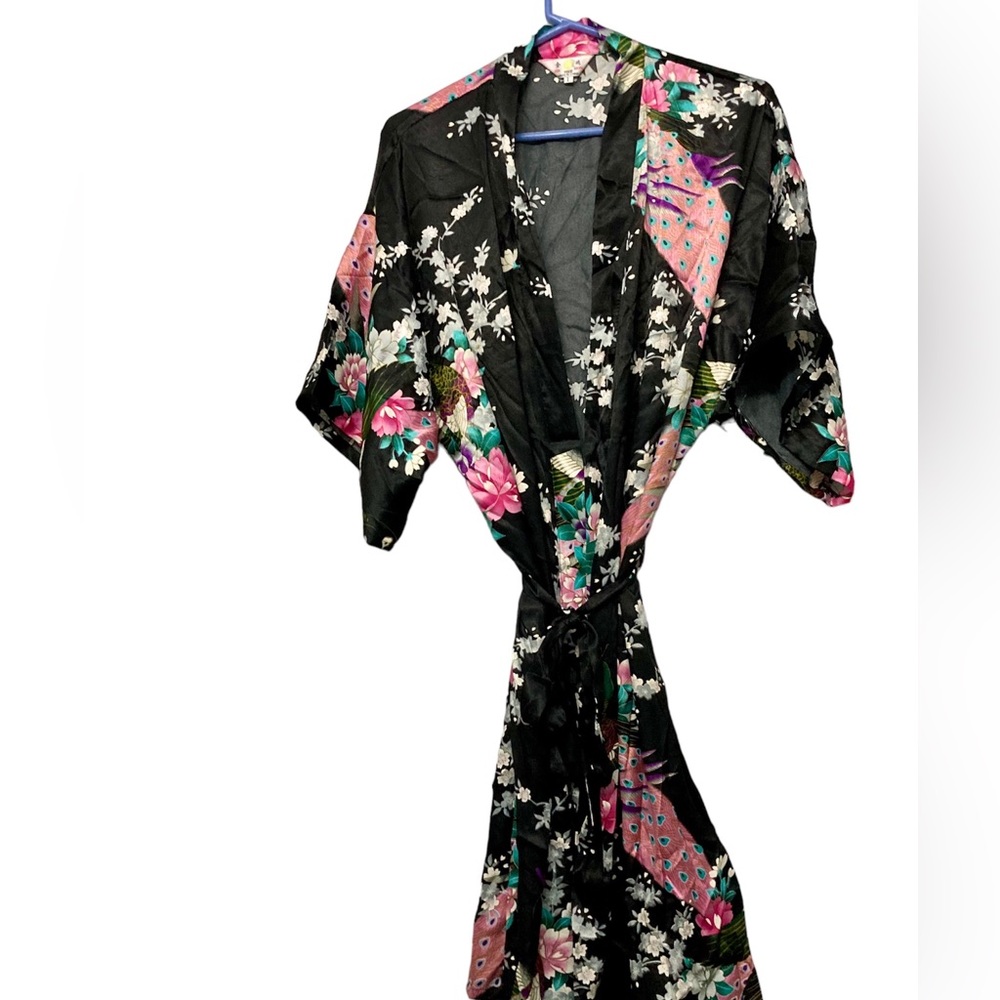 Jin Hon Kimono Coverup Robe Sz L - Picture 5 of 10